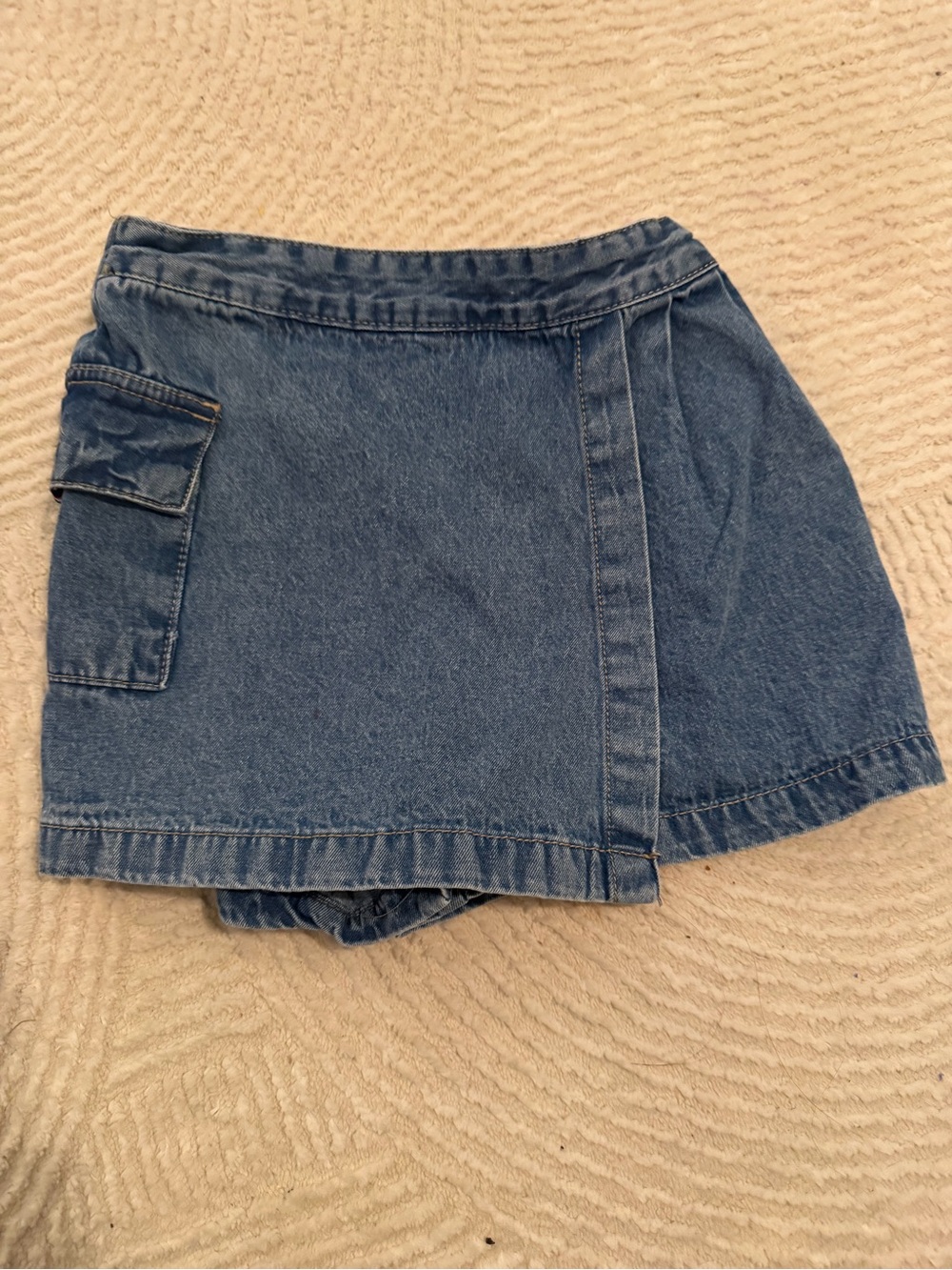 Tommy Girls Blue Denim Skort, 7